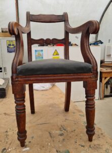 Photo: Octavia Hill antique chair, restored to full health